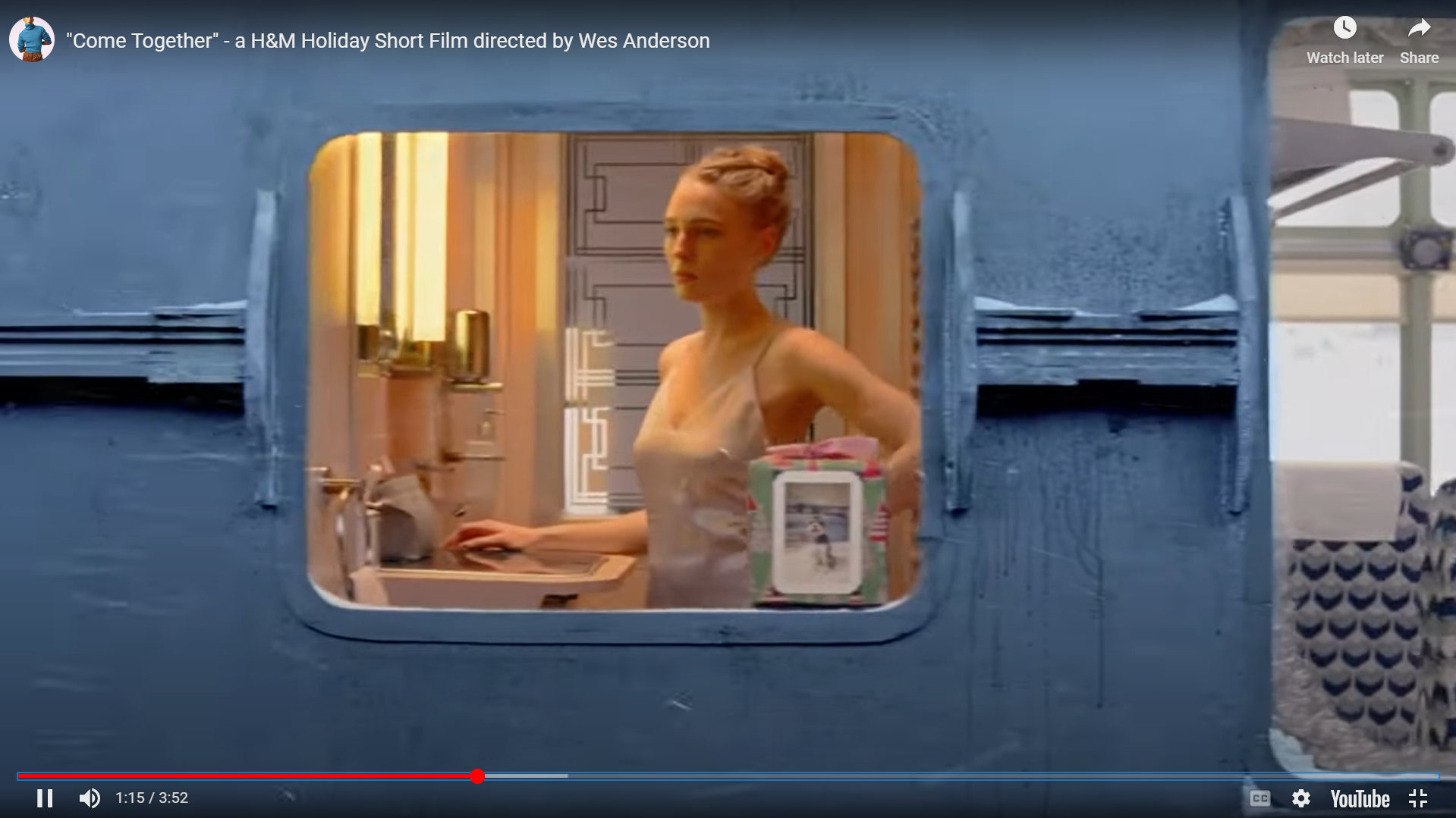 H&M holiday's YouTube advertising example with emotional storytelling