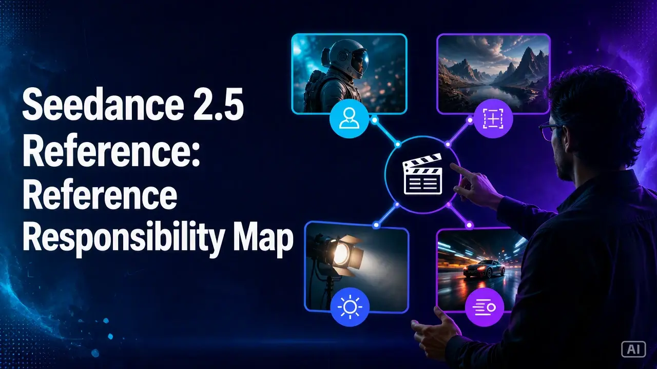 Editorial cover for Seedance 2.5 Reference: Reference Responsibility Map
