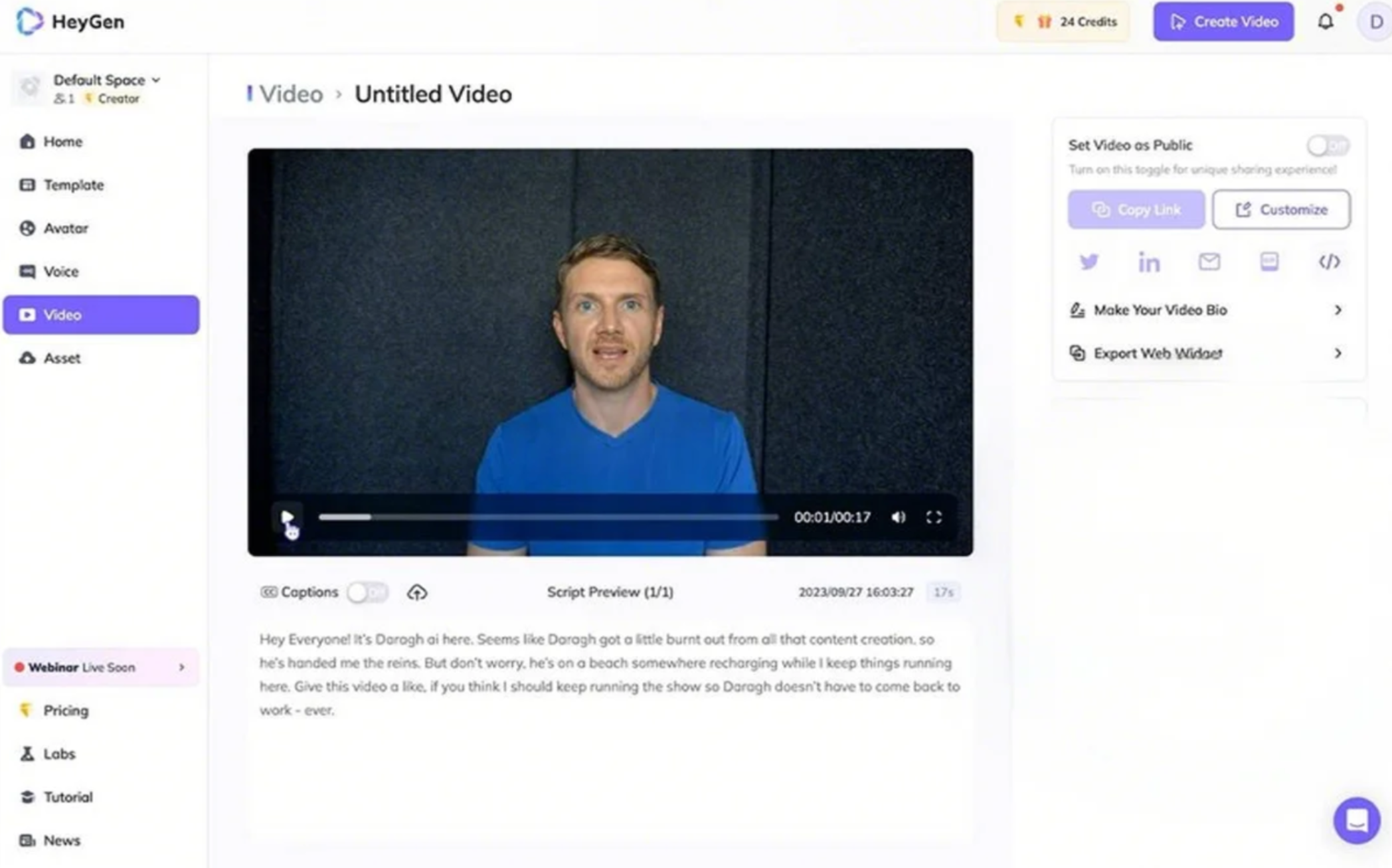 create talking ai avatar for free