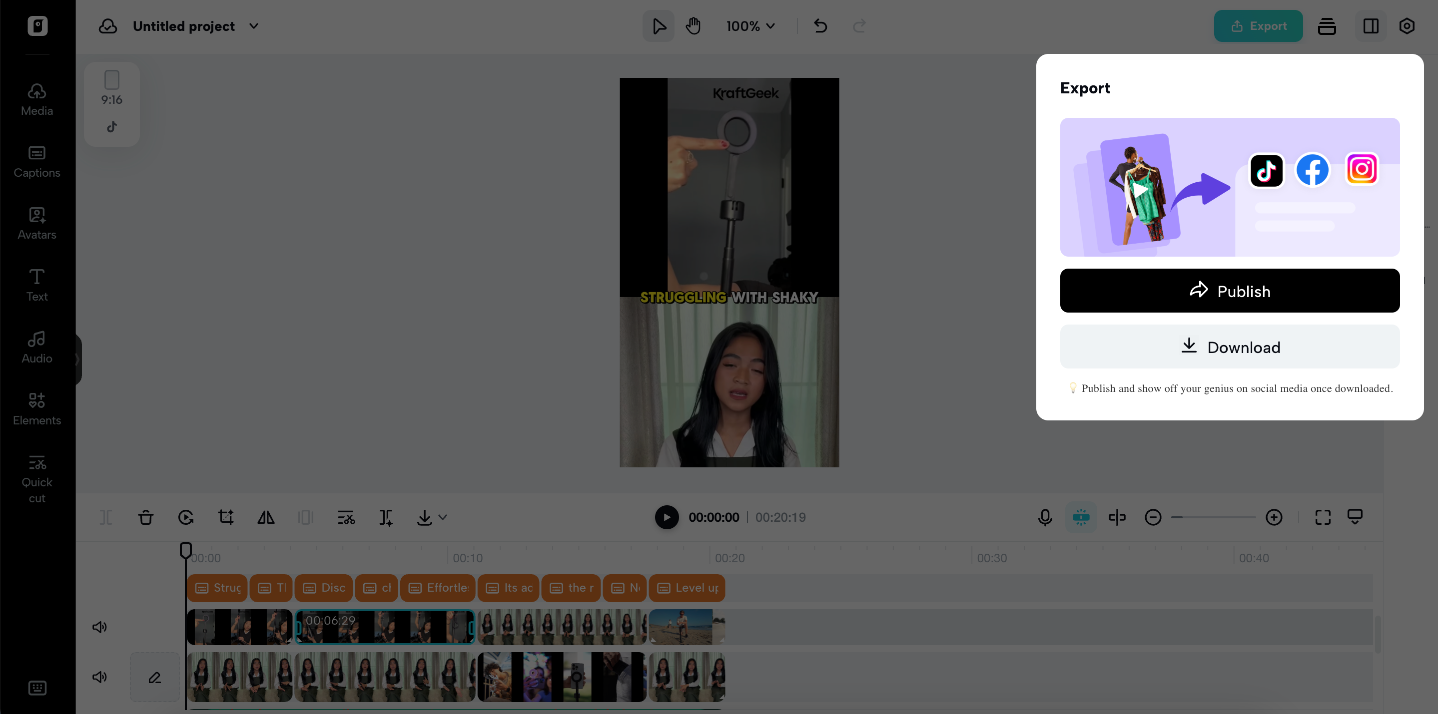 Export & share