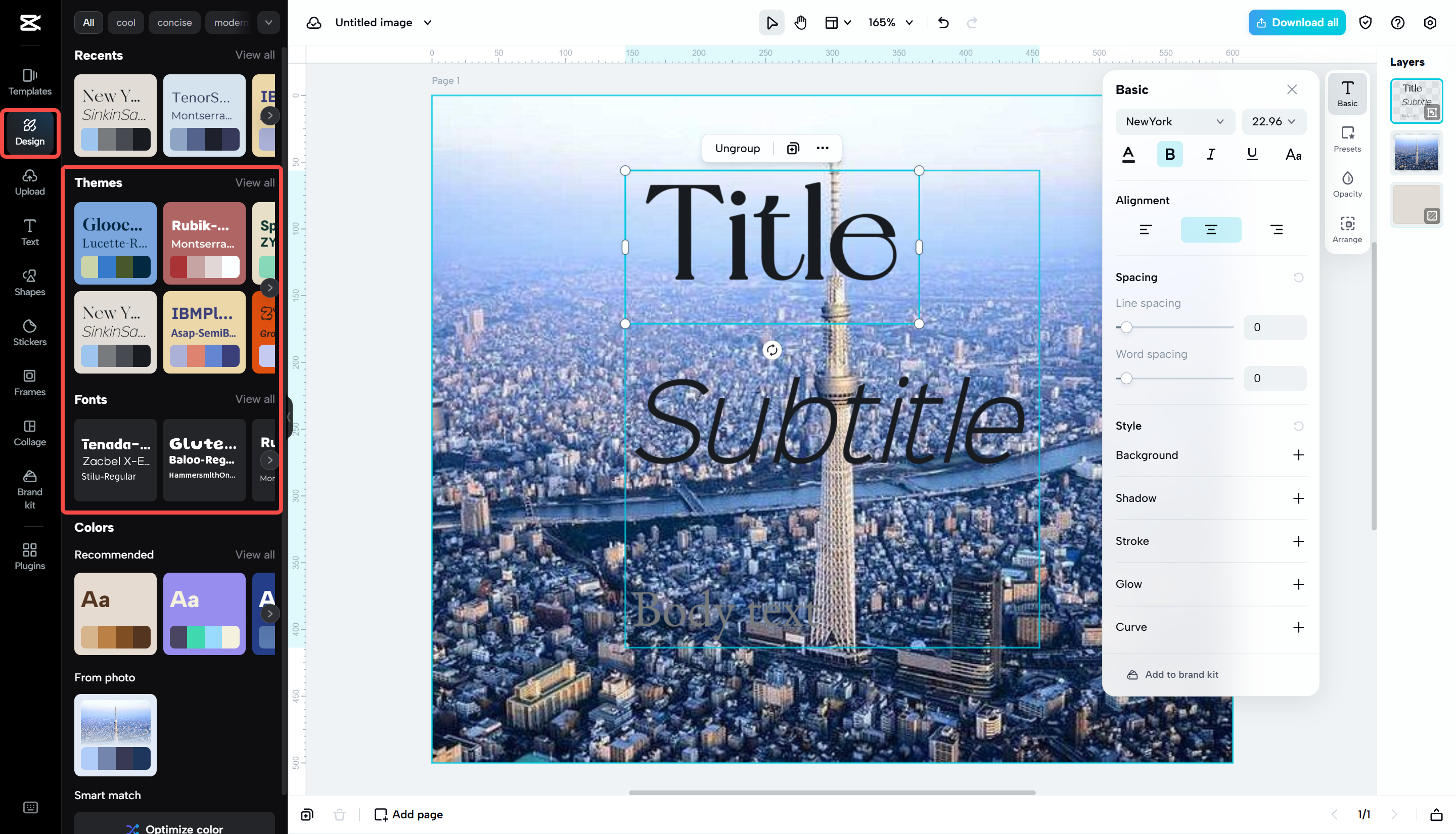 Editing the image with AI-powered tools in CapCut Web