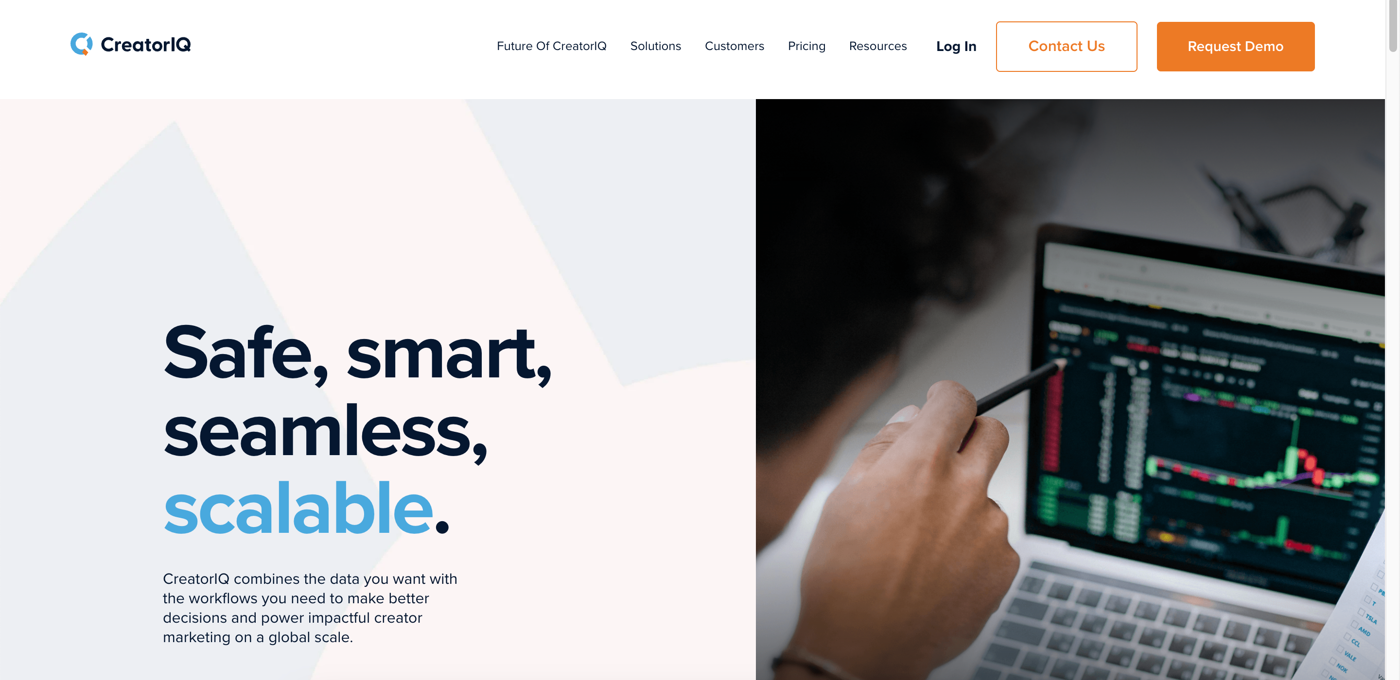 Interface do CreatorIQ