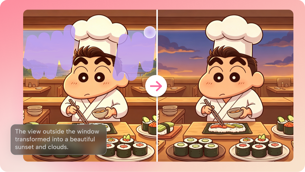 Polish specific details with targeted AI editing