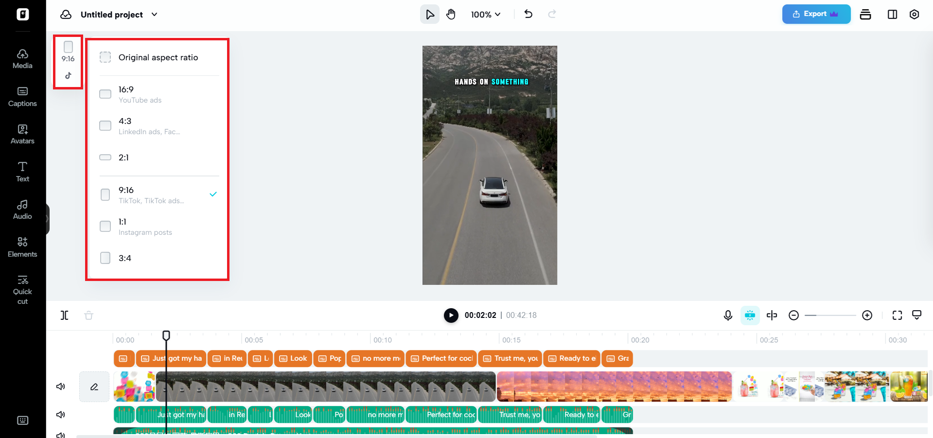 Seamless publishing and export optimization