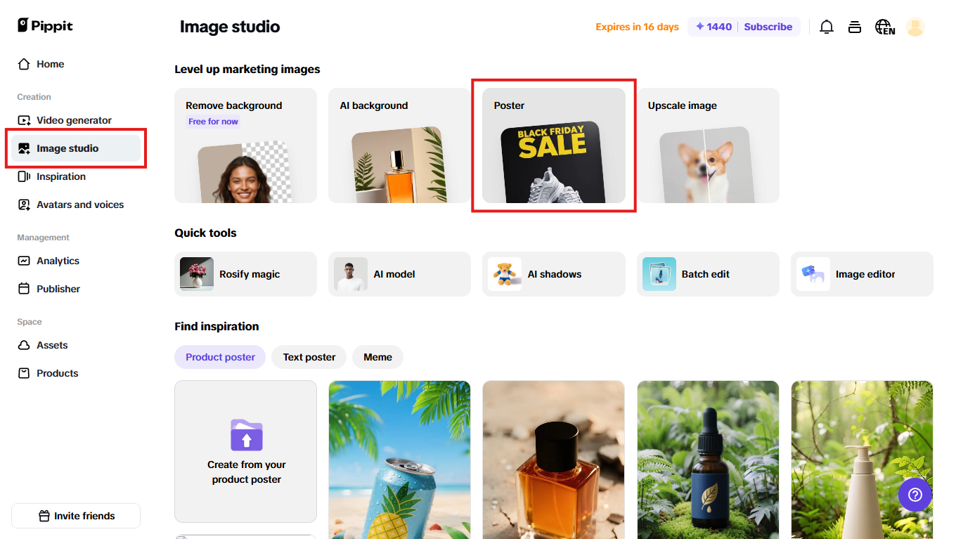 Visit the Poster section