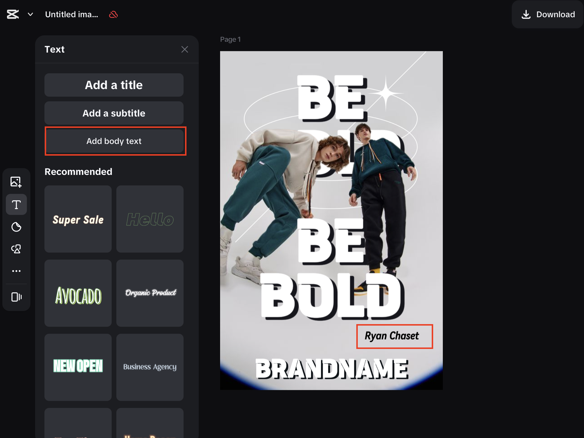 Exporting the final book cover design in high resolution