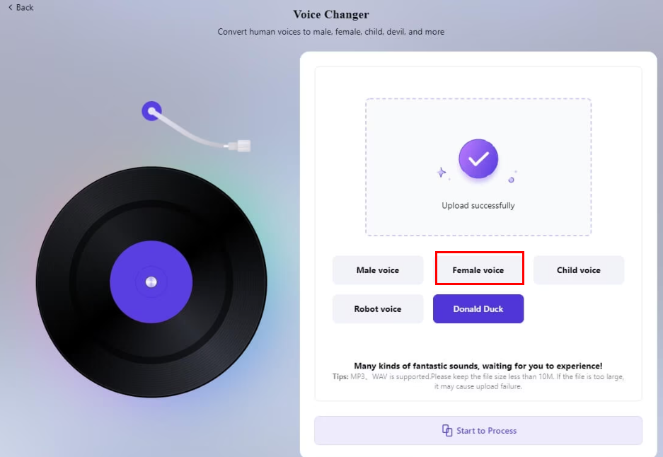 Media.io is a top male-to-female voice changer online