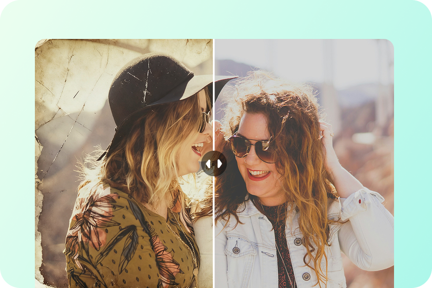 Worn photo completed