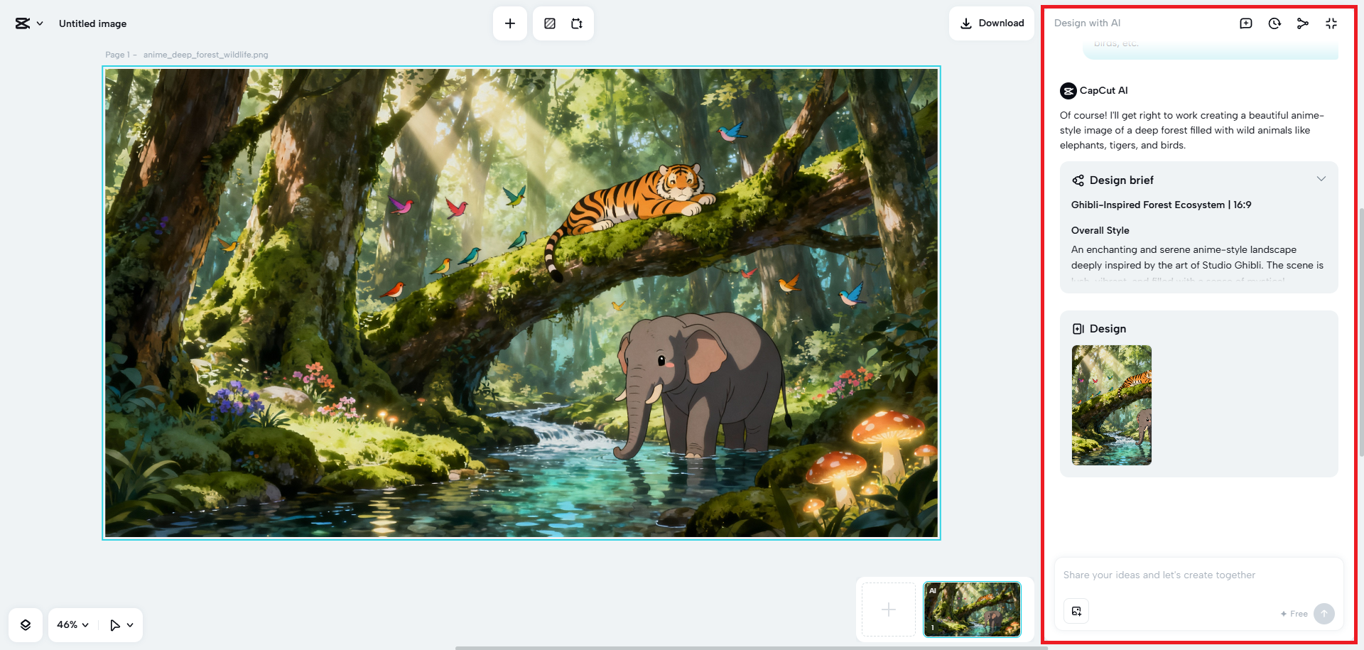 Förfina din genererade bild
