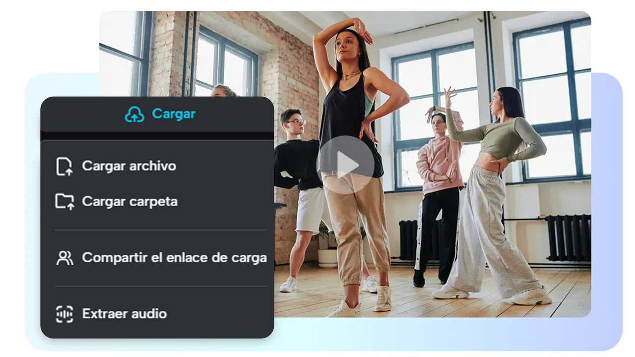 La herramienta admite múltiples formatos de vídeo, garantizando que no tengas que preocuparte por problemas de formato durante el proceso de creación de vídeos.