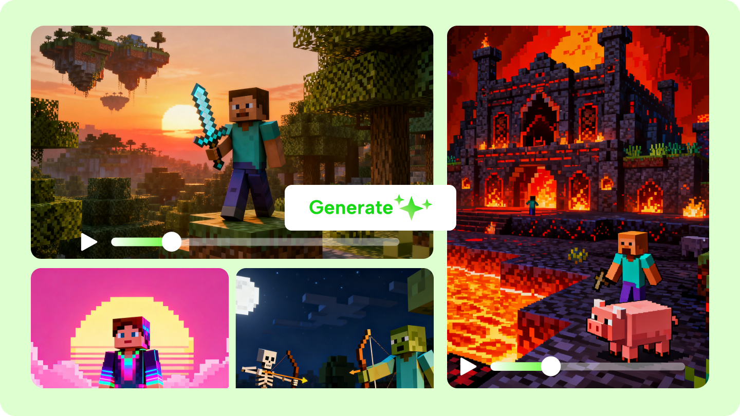ai minecraft video generator 