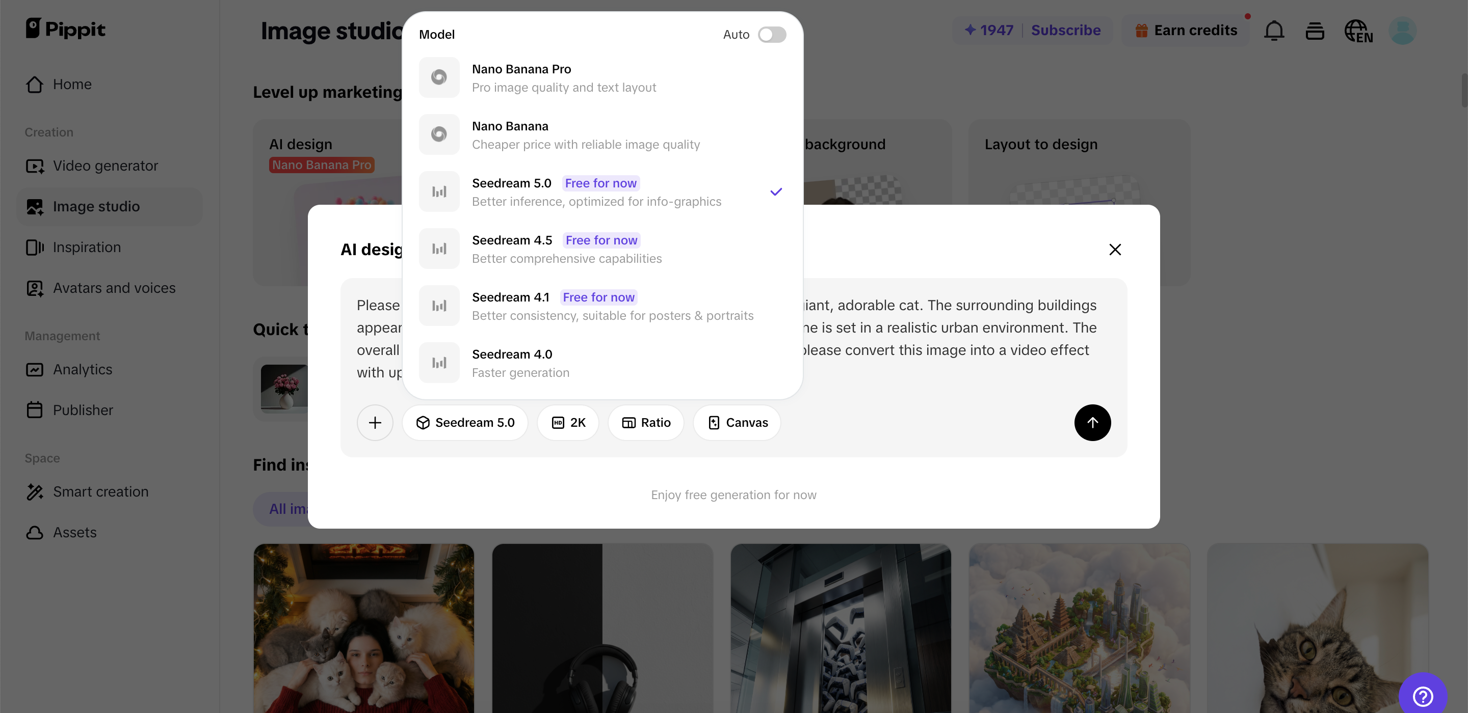 Generate your design