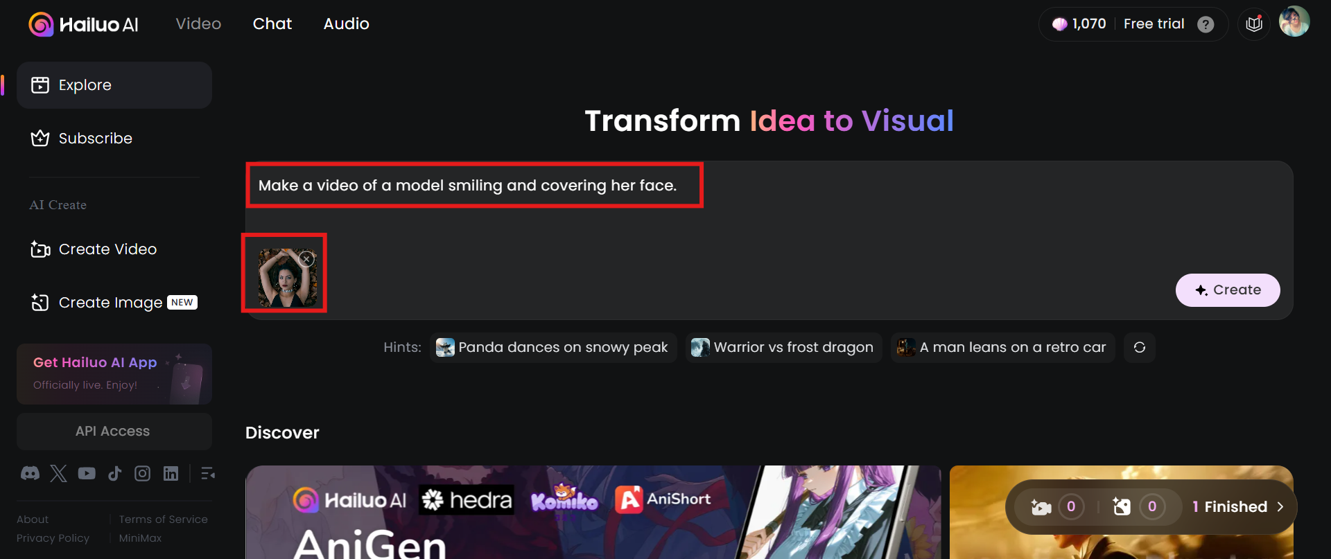 Eingabeaufforderungen eingeben