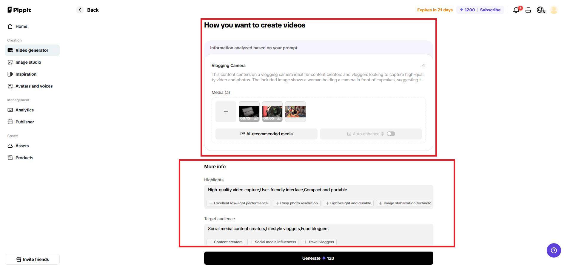 Enter video details