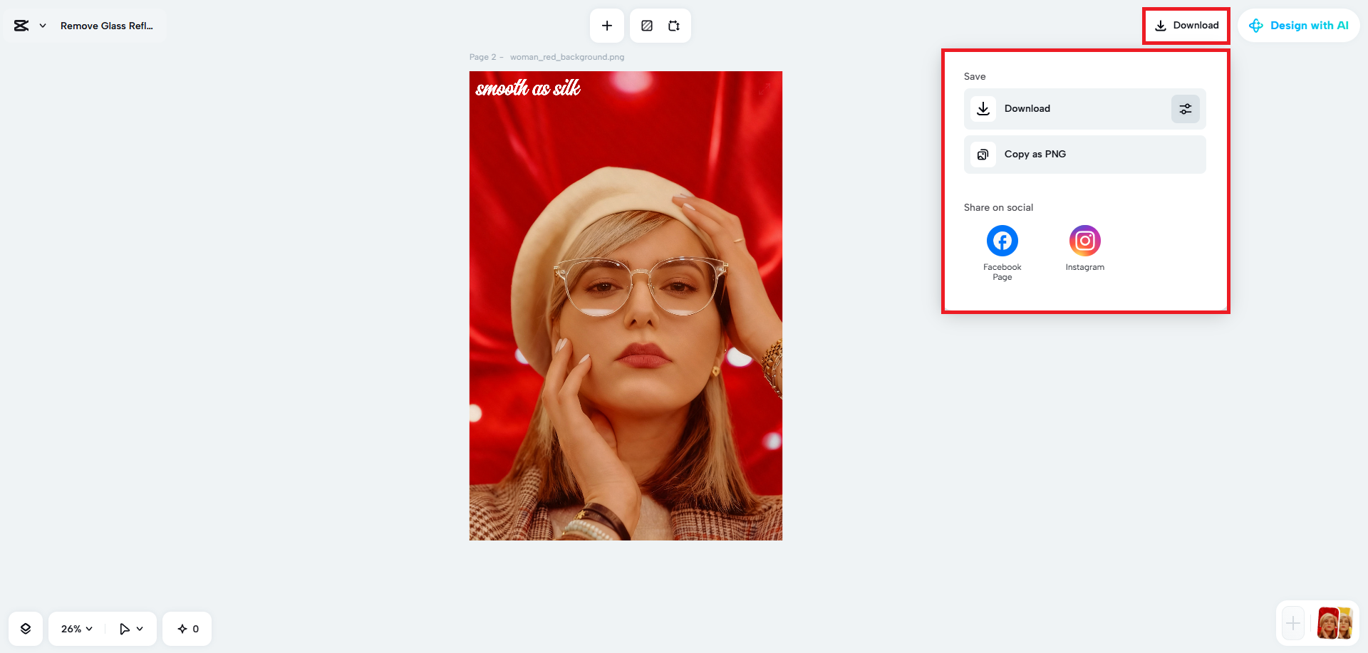 Export your photo
