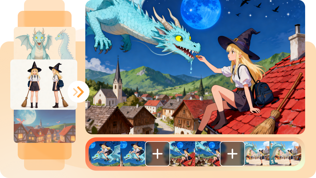 Merge multiple drawings into unified compositions 