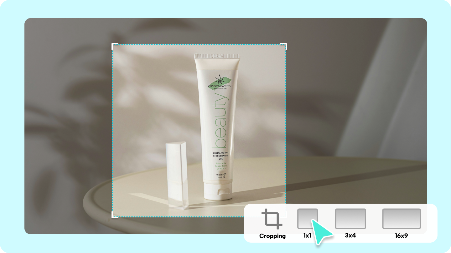 Social media video resizer AI