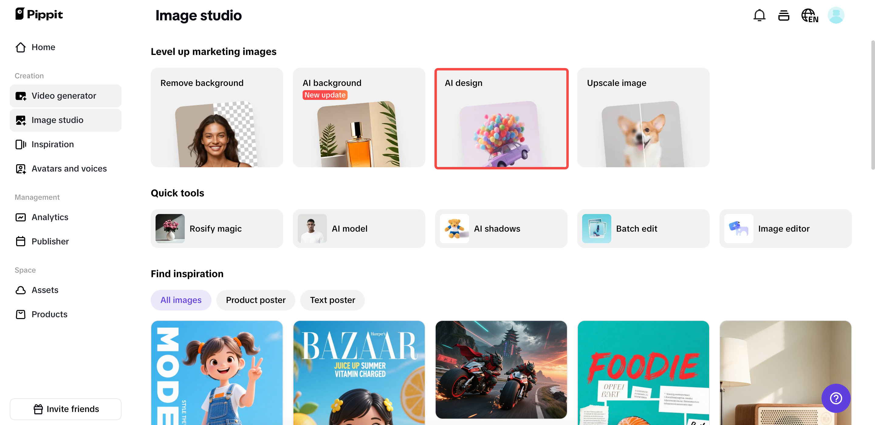 Accéder au design AI