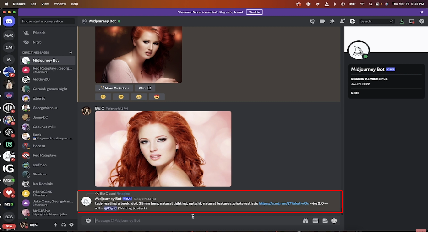 Adjusting image weight and parameters