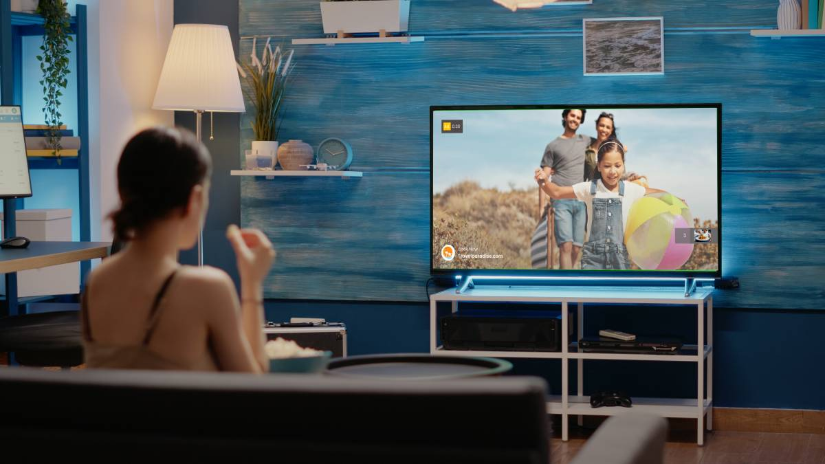 Interface of TV video ads
