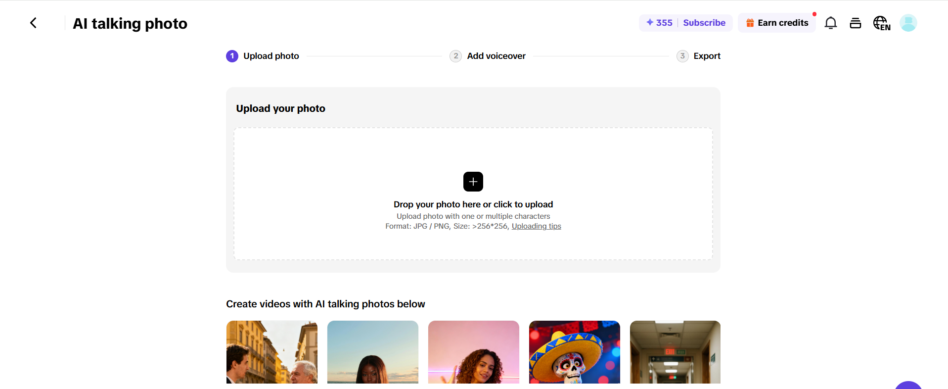 Create your own talking photo in minutes