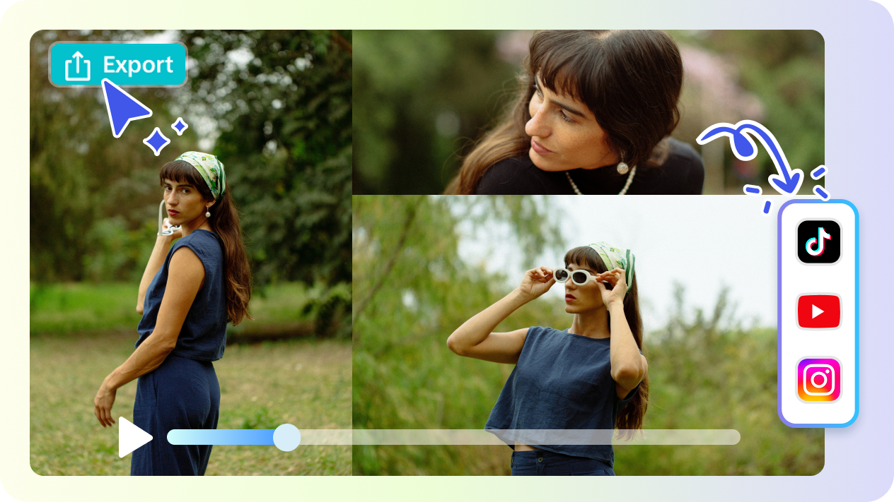 שתף את הסרטון שלך מיצרנית קולאז 'הווידיאו של Capcut