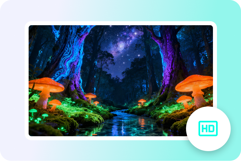 Sharp colorful visuals