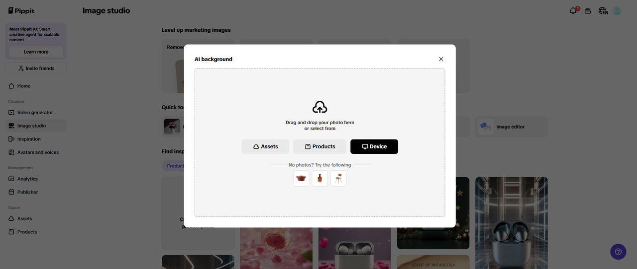 AI-powered background removal