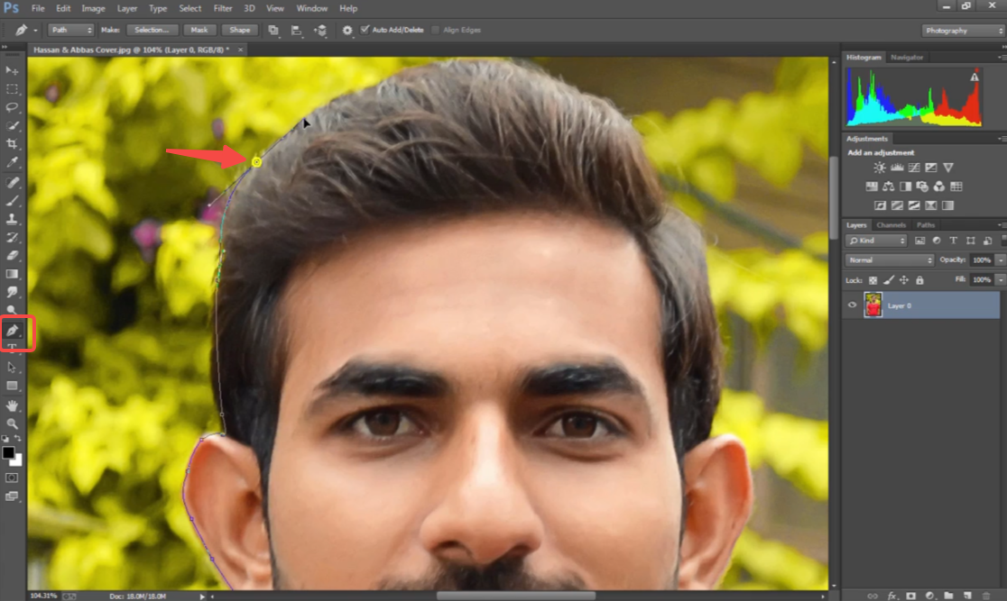 Create anchor points