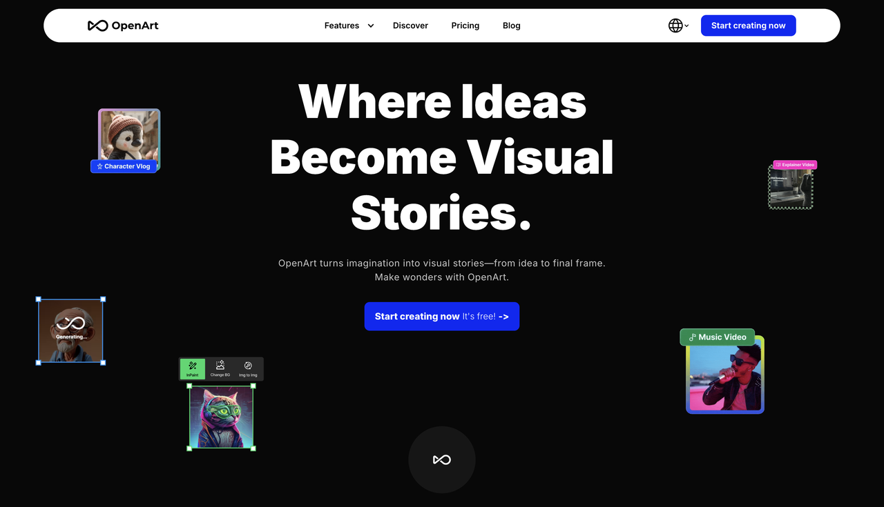 OpenArt.ai interface
