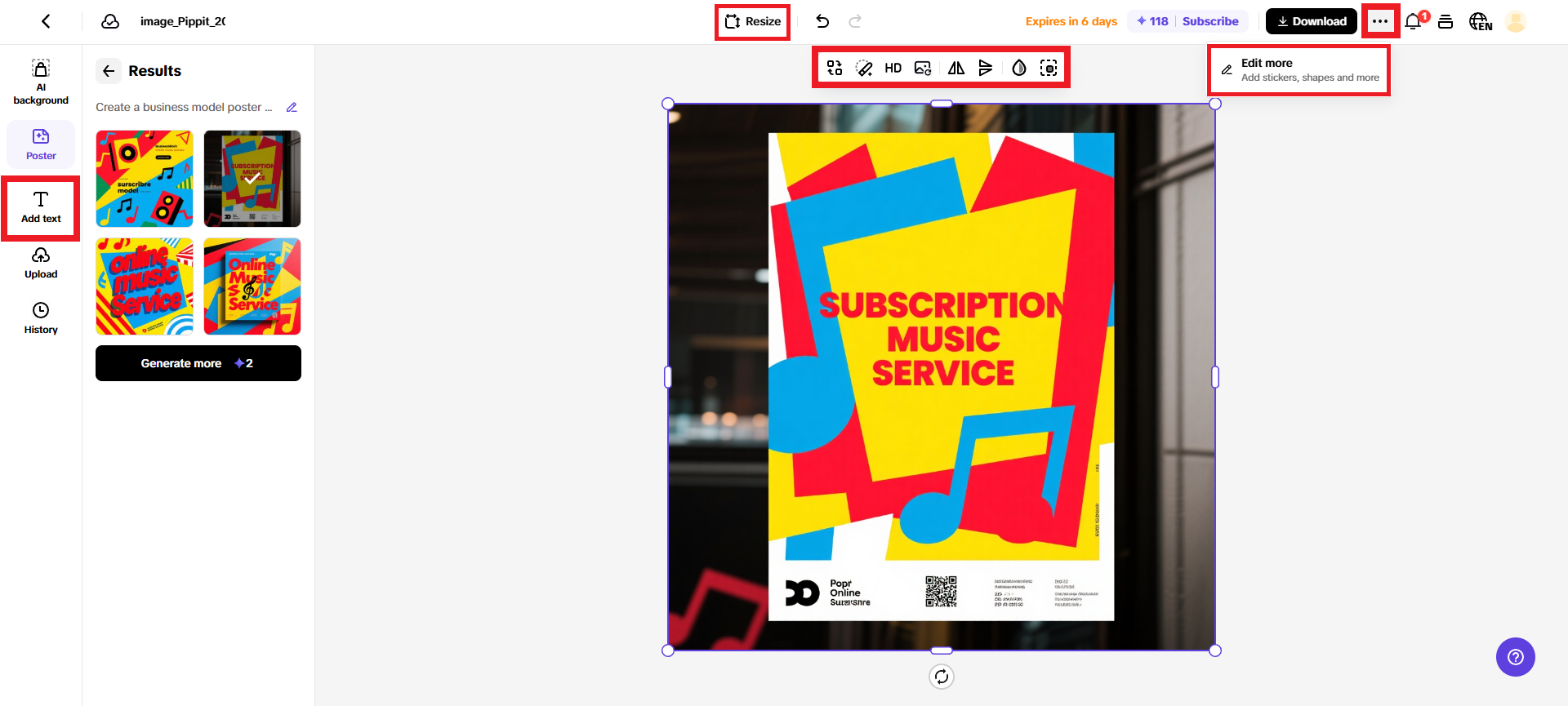 Customize your poster