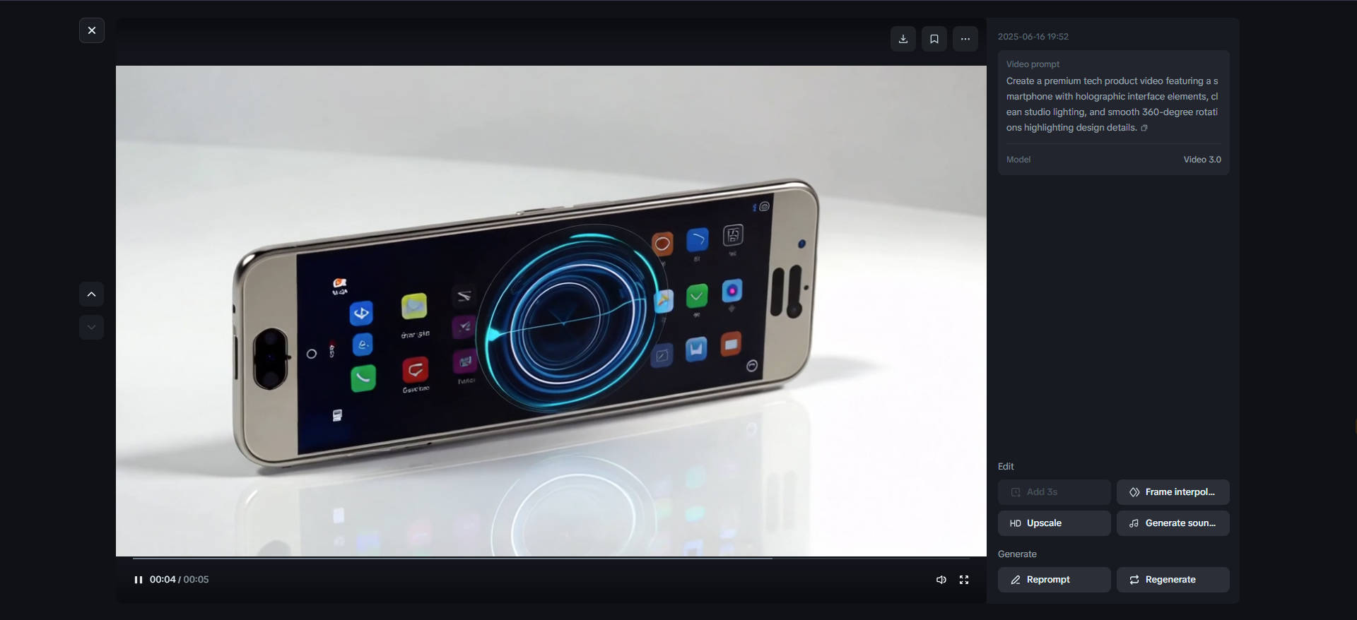 Product demonstration