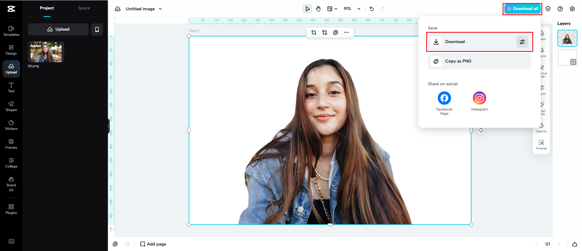 Download your professional result