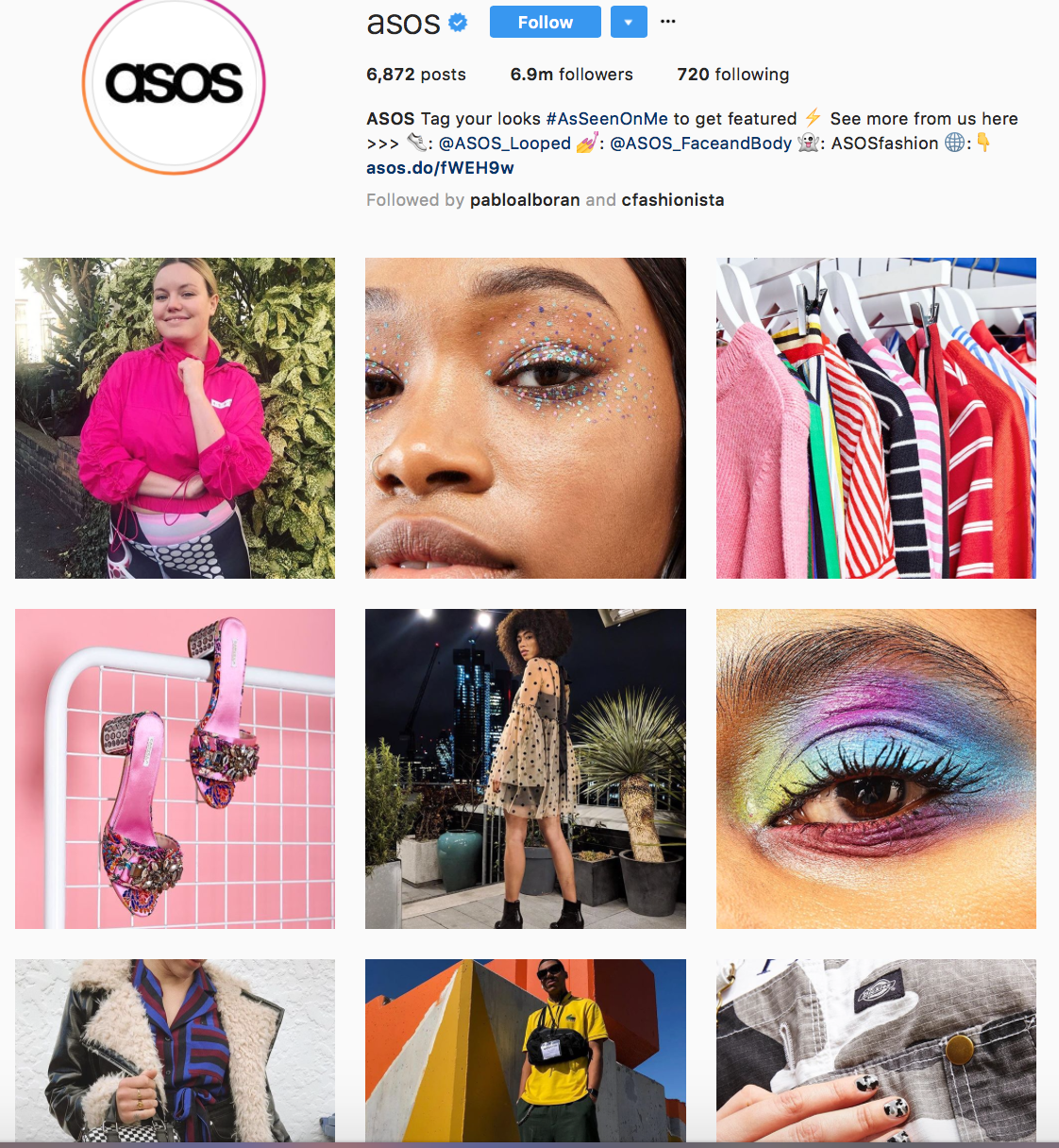 Kampanya ng ad ng imahe ng ASOS