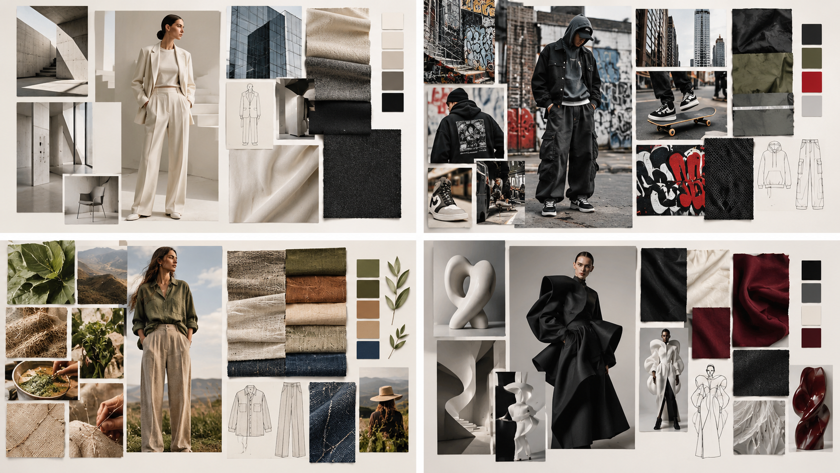 Fashion mood board styles