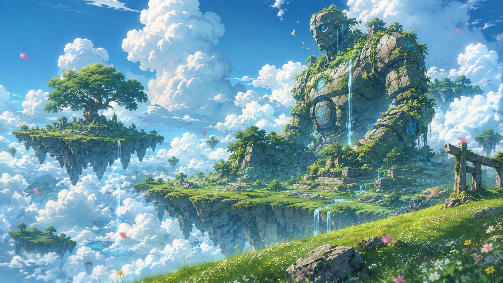 Studio Ghibli-inspired magical landscapes