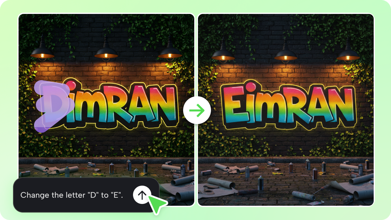 인터랙티브 편집으로 스트리트 아트를 완성하세요