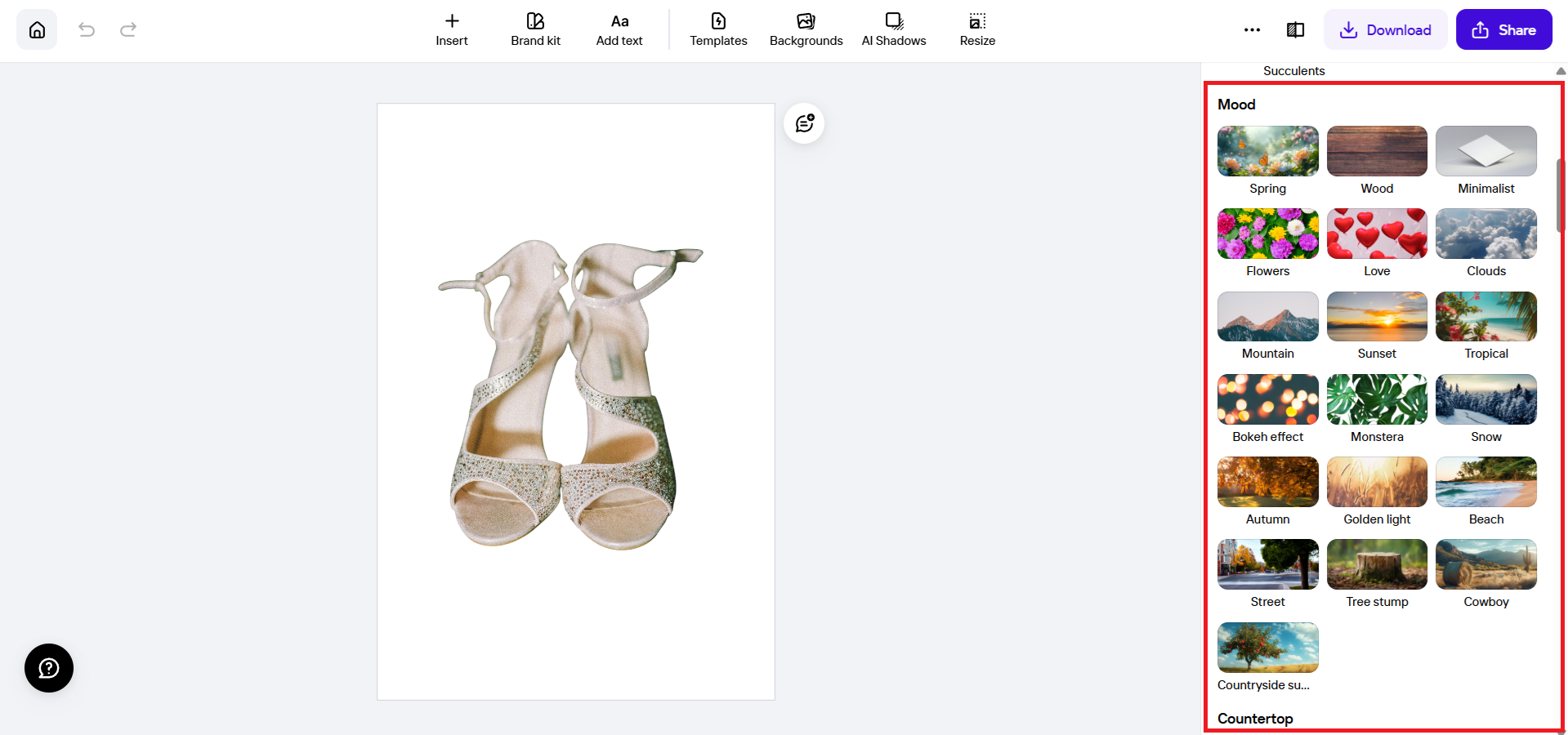 AI-generated na mga template ng background