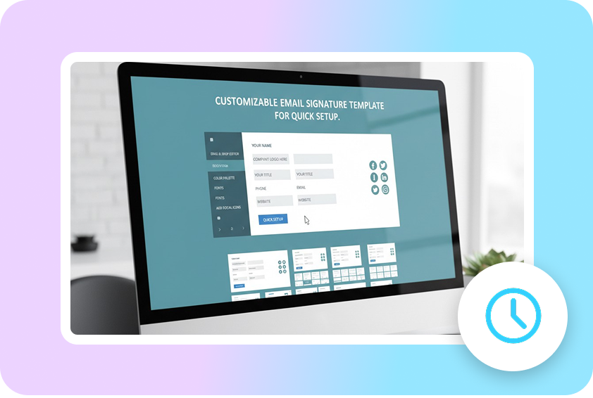 Create marketing materials with a signature