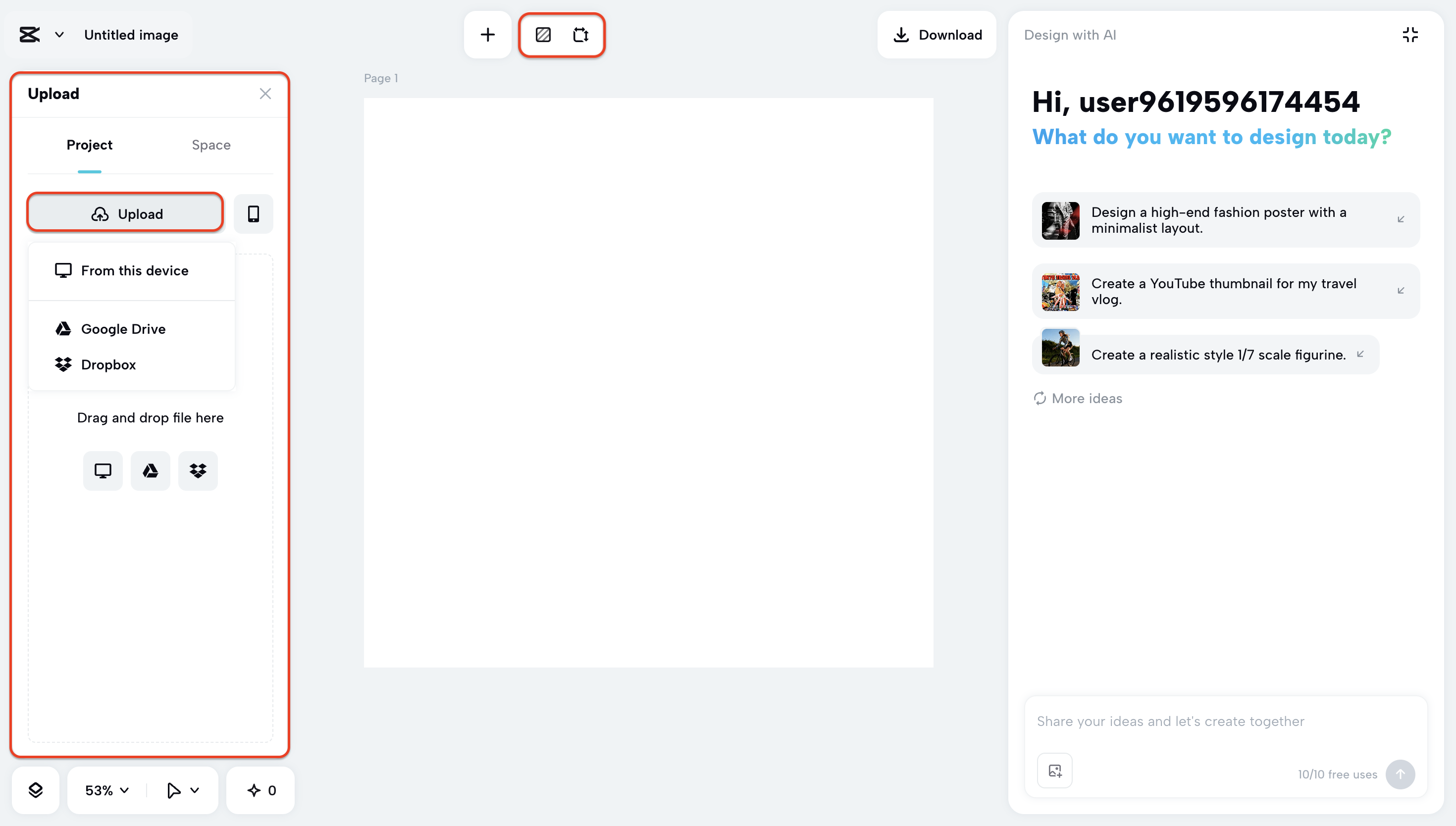 Nahrajte nebo přetáhněte a pusťte svůj obrázek