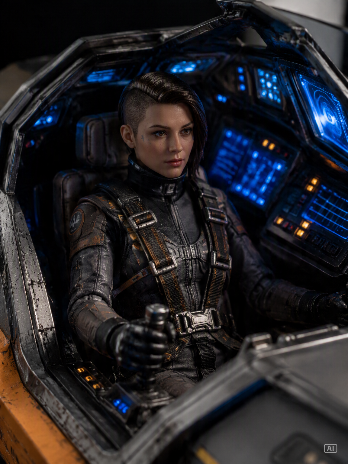 3D figure sci-fi diorama image generated by Pippit