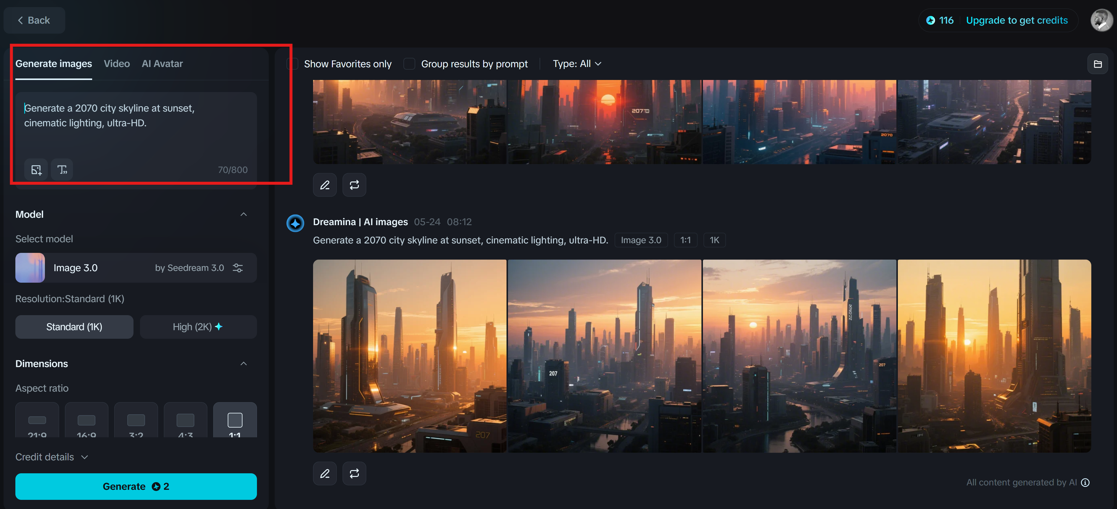 Dreamina: Langsung ke gambar