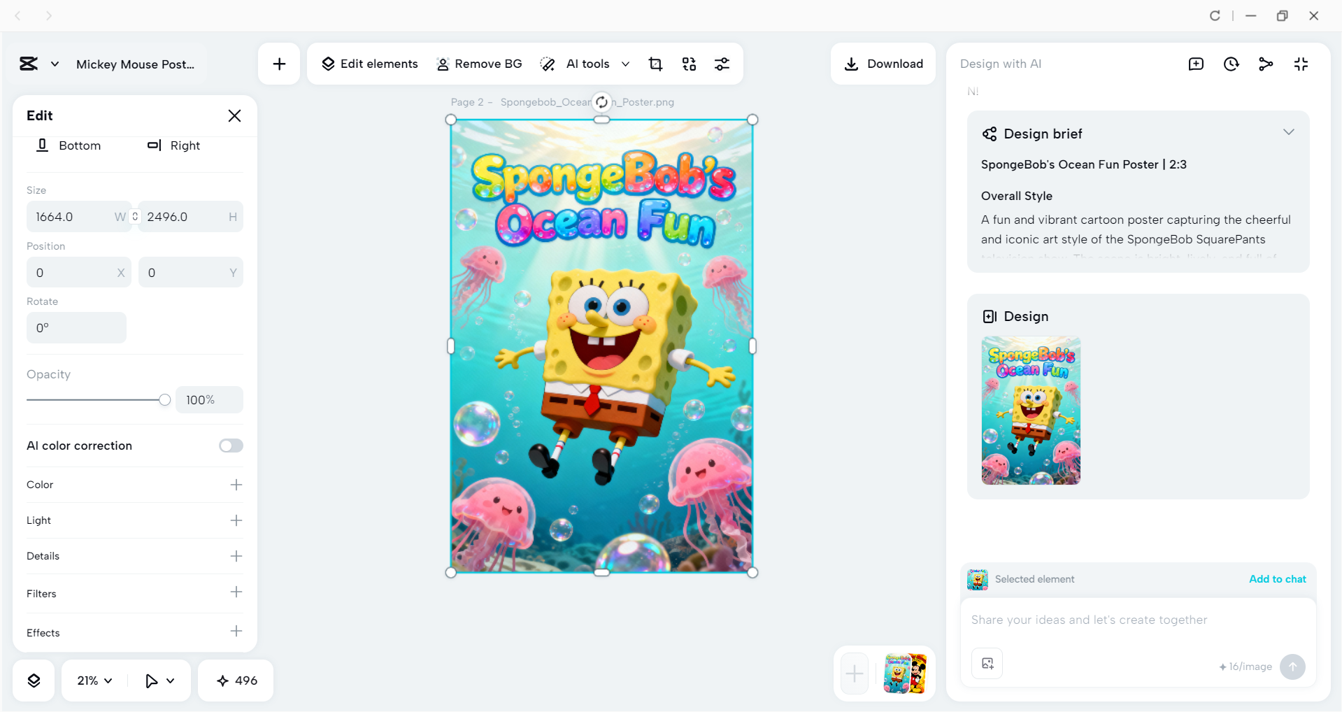 Interface of the CapCut desktop video editor - one of the best tools to make cartoon posters