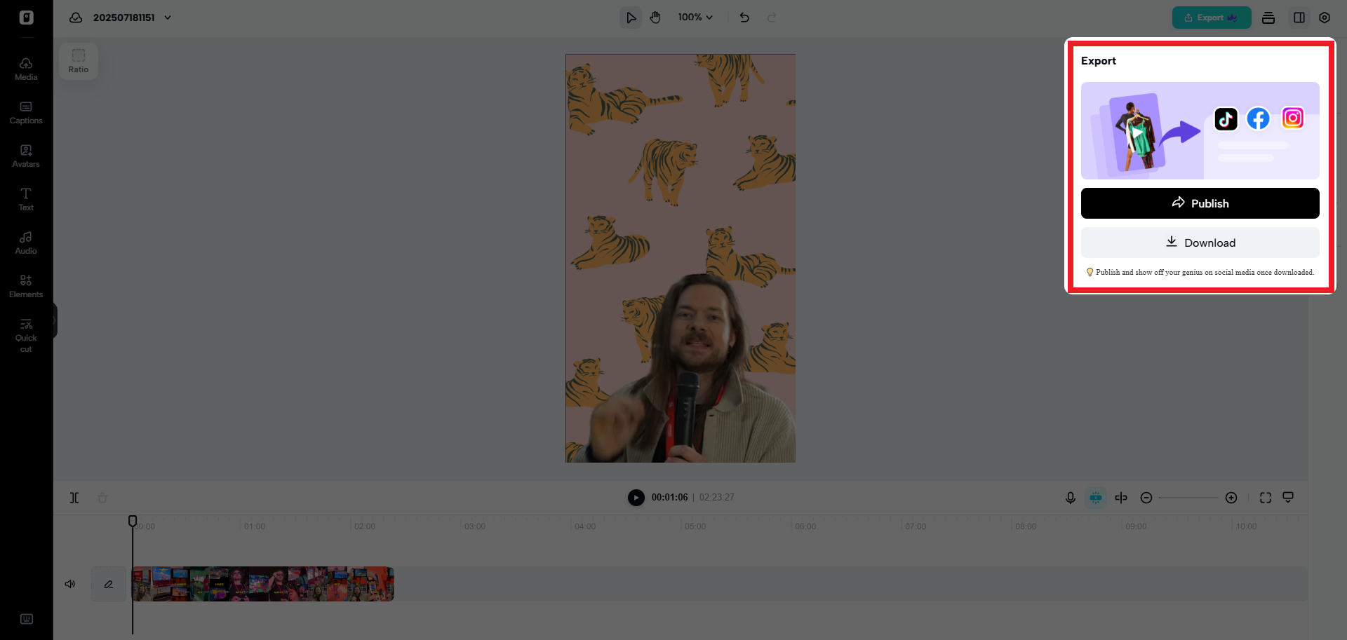 Export your Instagram Story