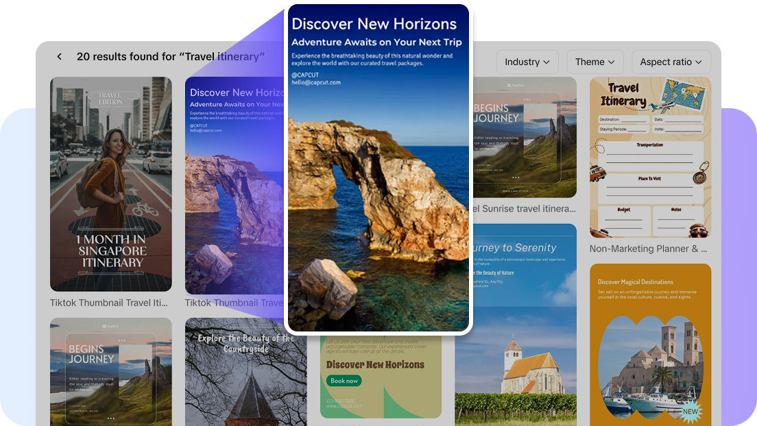Customizable templates