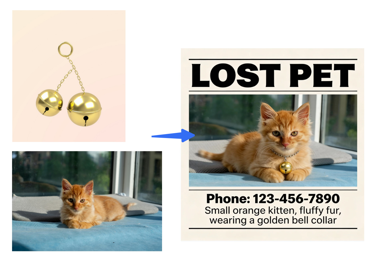 Fuziune multi-imagine a unui animal de companie dispărut