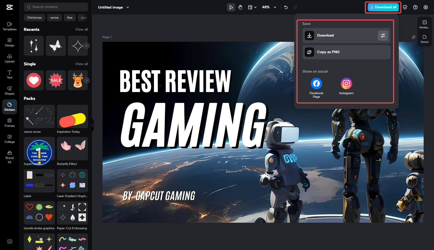 YouTube 게이밍 배너를 다운로드하세요