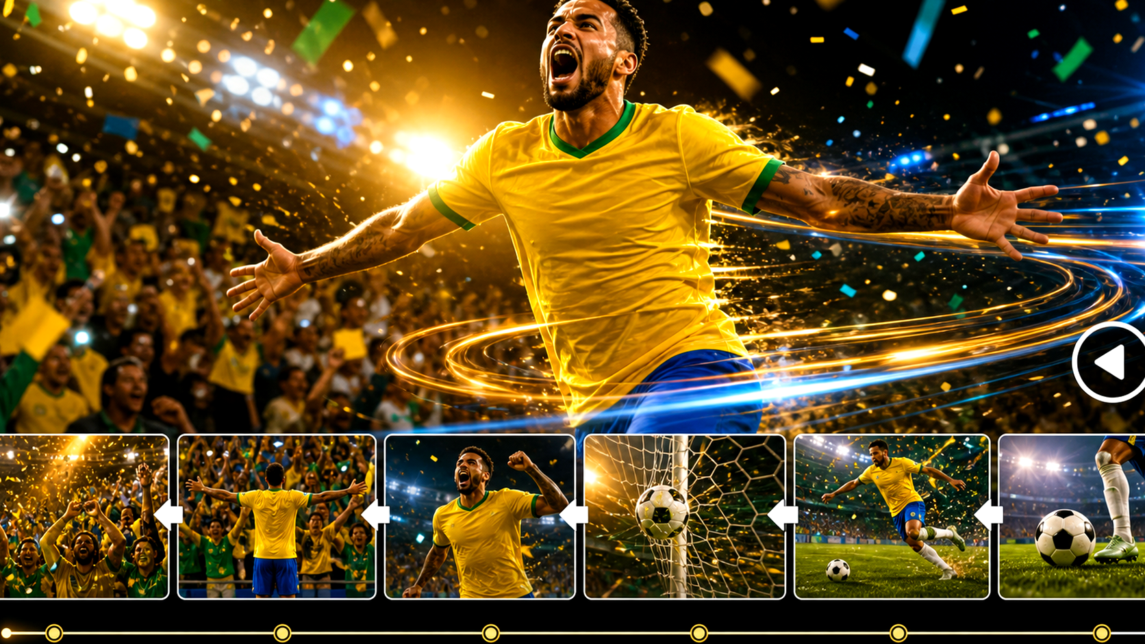 World Cup Highlight Video Generator prompt first image