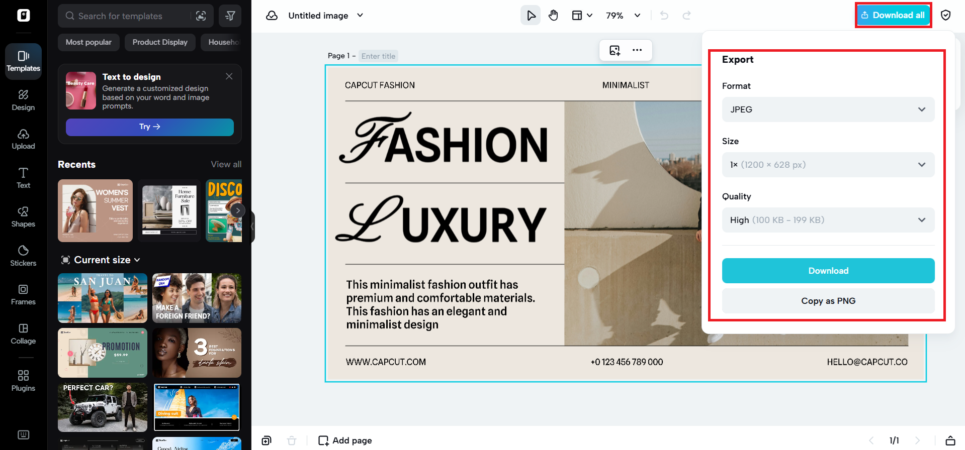 Download your e-commerce image template