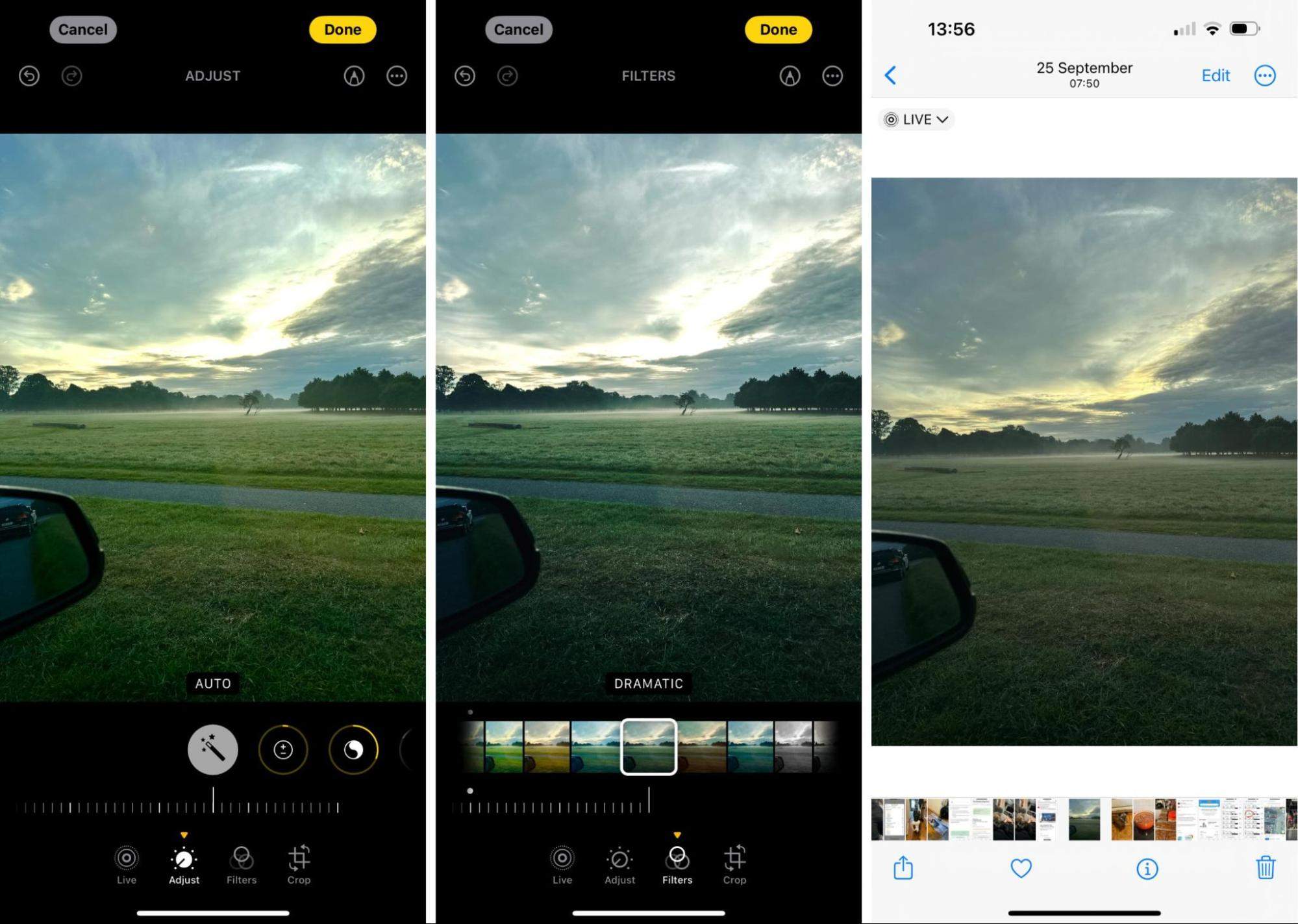 Apple Photos filters